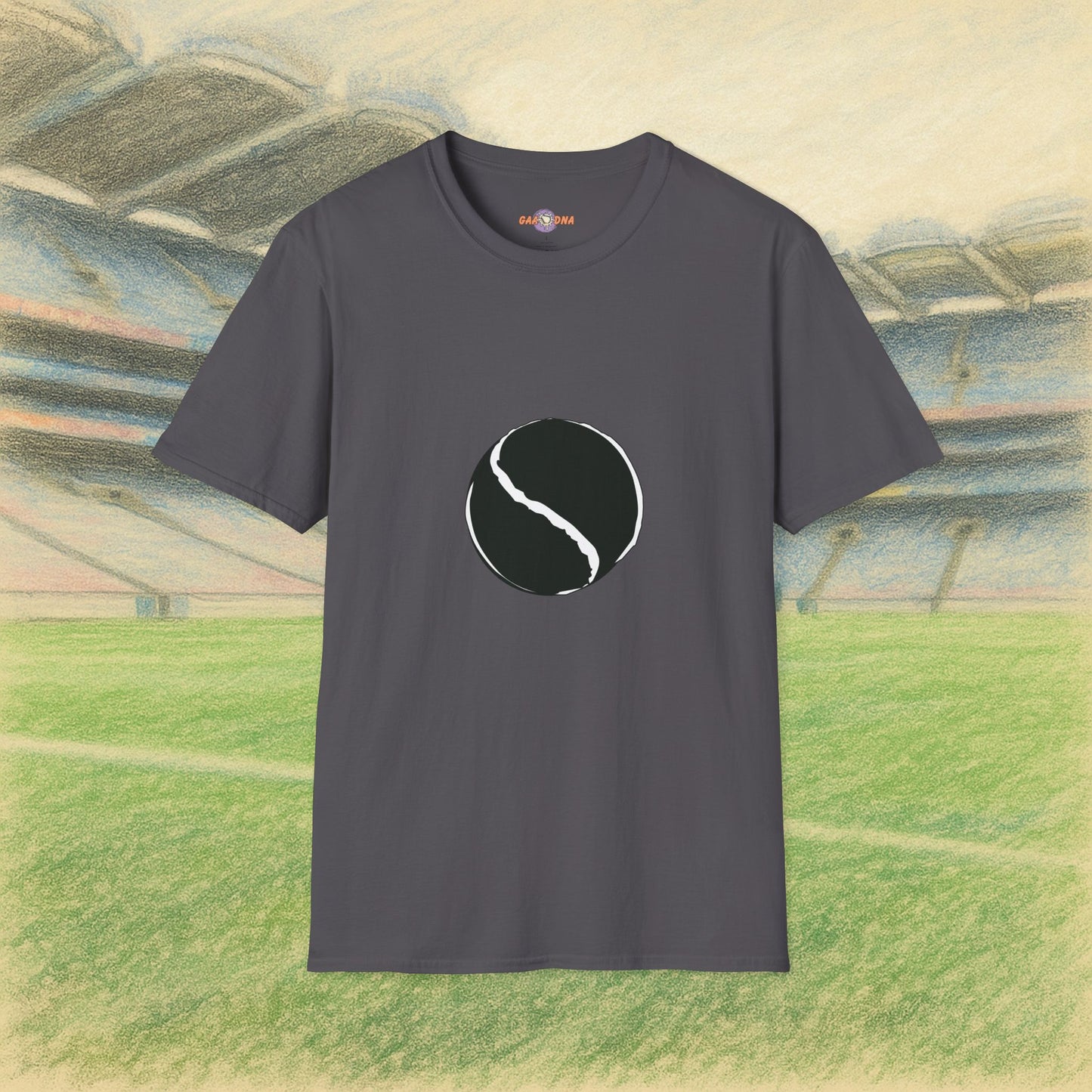 Customise Black & White Sliotar Tee