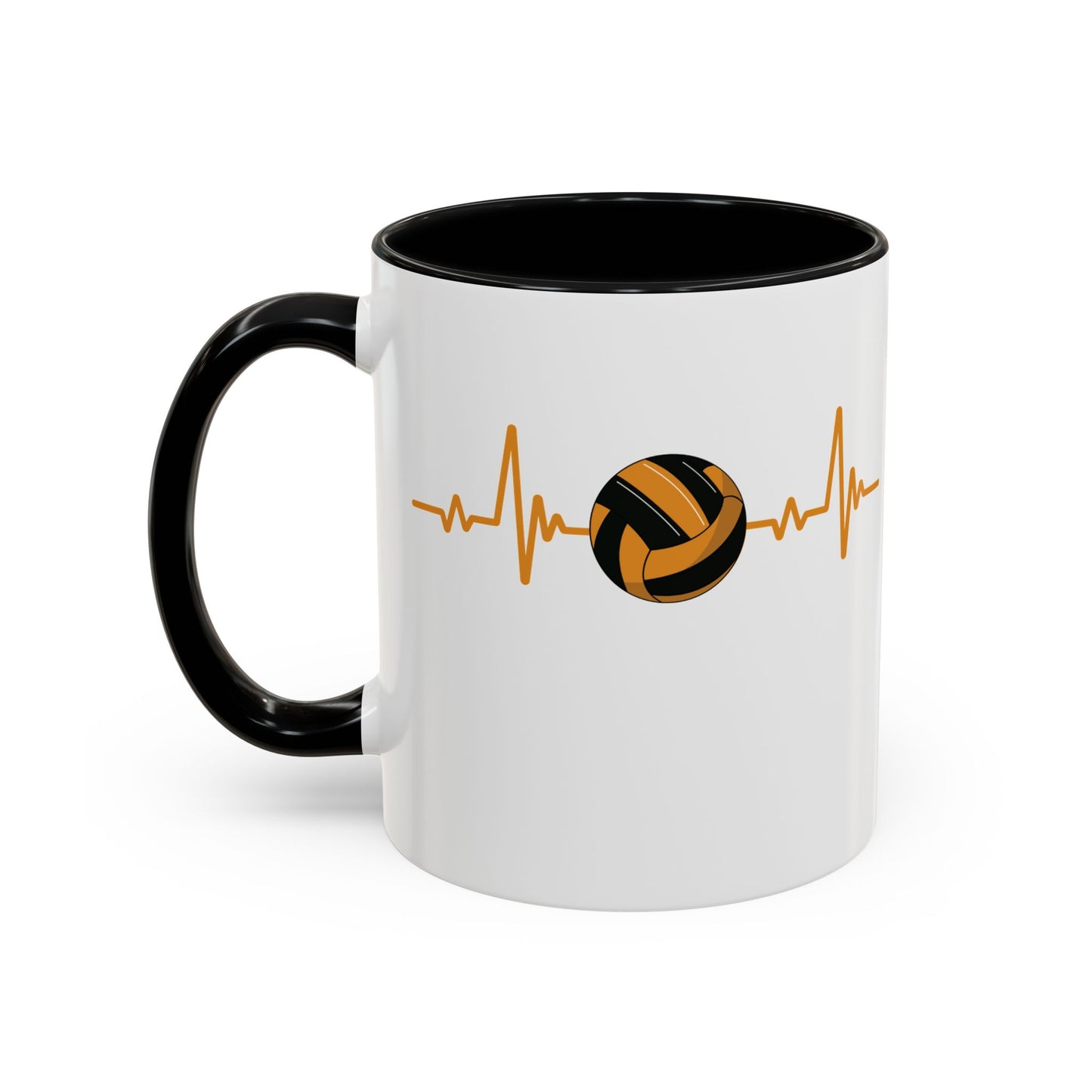 Black & Gold Gaelic Heartbeat Coffee Mug