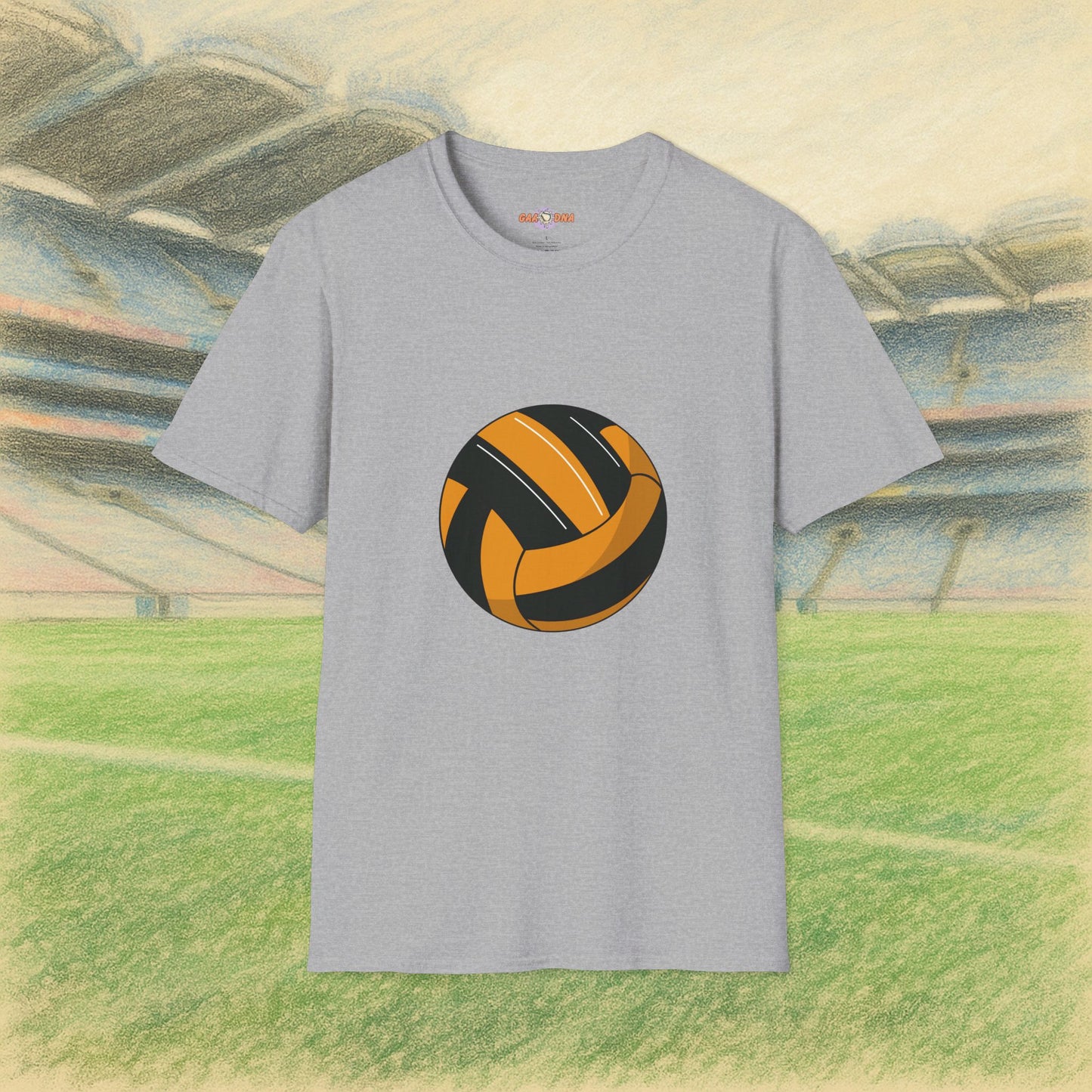 Customise Black & Gold Gaelic Football Tee