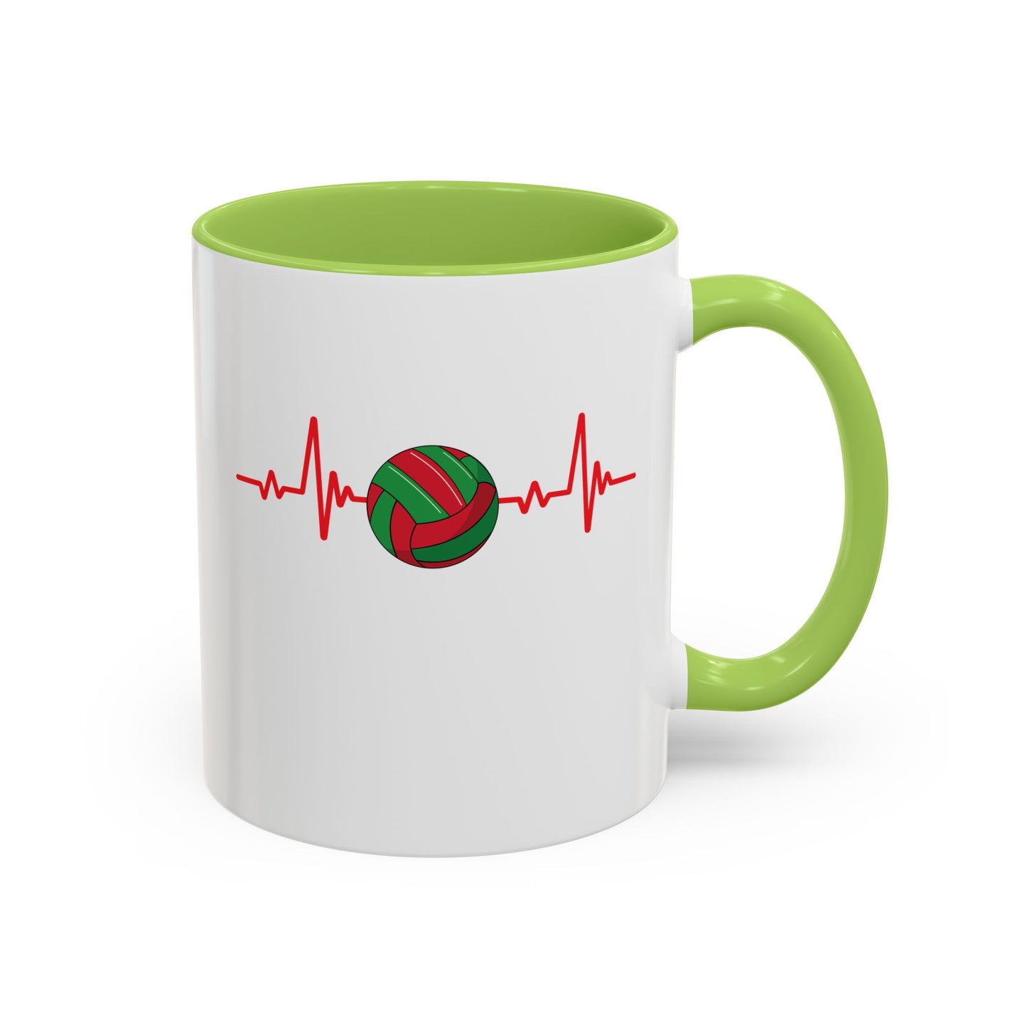 Red & Green Gaelic Heartbeat Coffee Mug