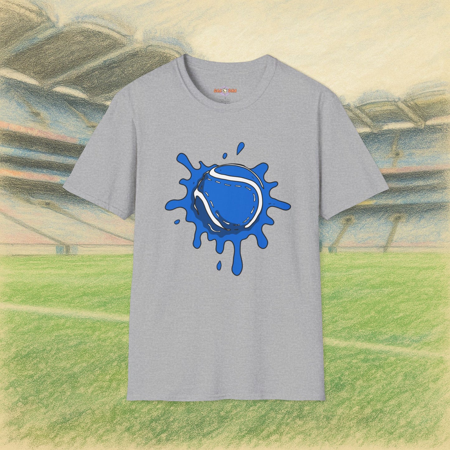 Blue & White Sliotar Splat! Tee