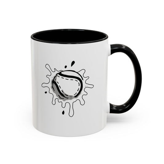 Black & White Sliotar Splat! Coffee Mug