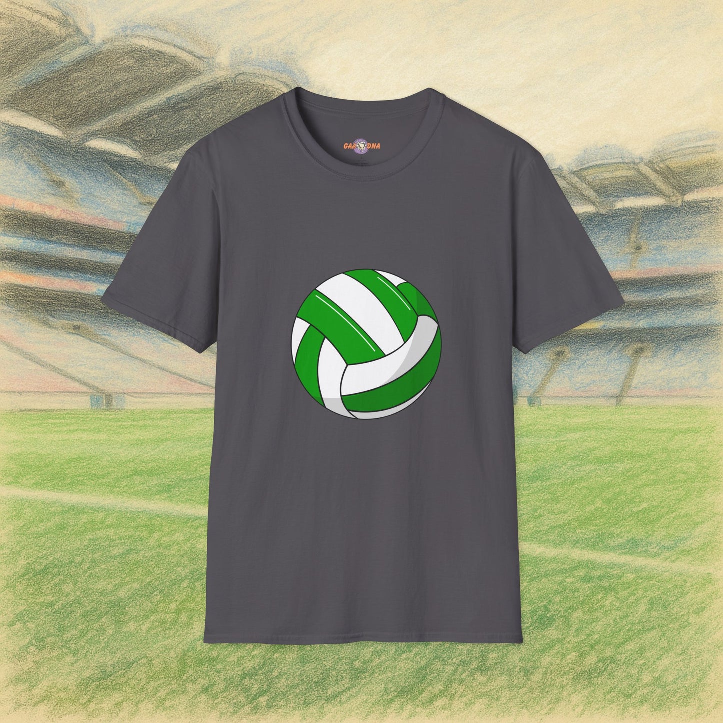 Customise Green & White Gaelic Football Tee