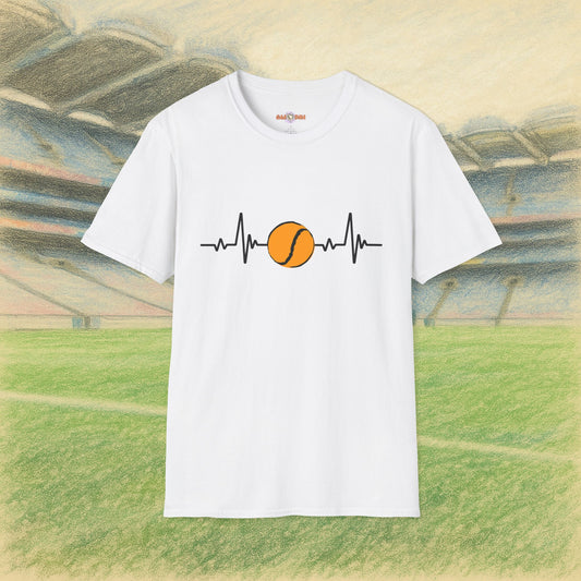 Black & Gold Sliotar Heartbeat Tee