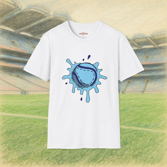 Navy and Blue Sliotar Splat! Tee