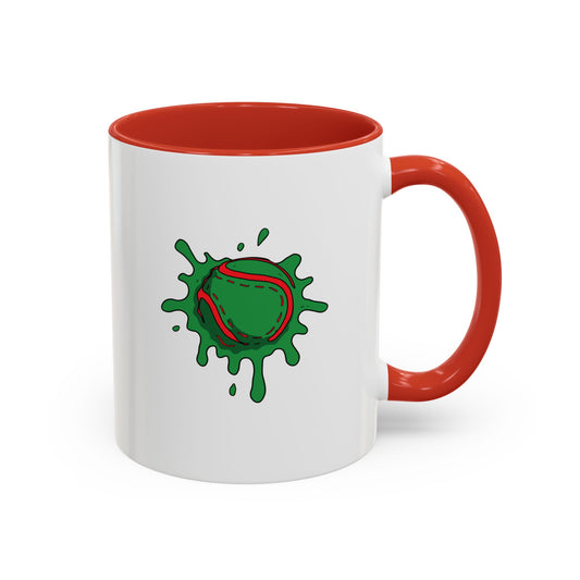 Red & Green Sliotar Splat! Coffee Mug