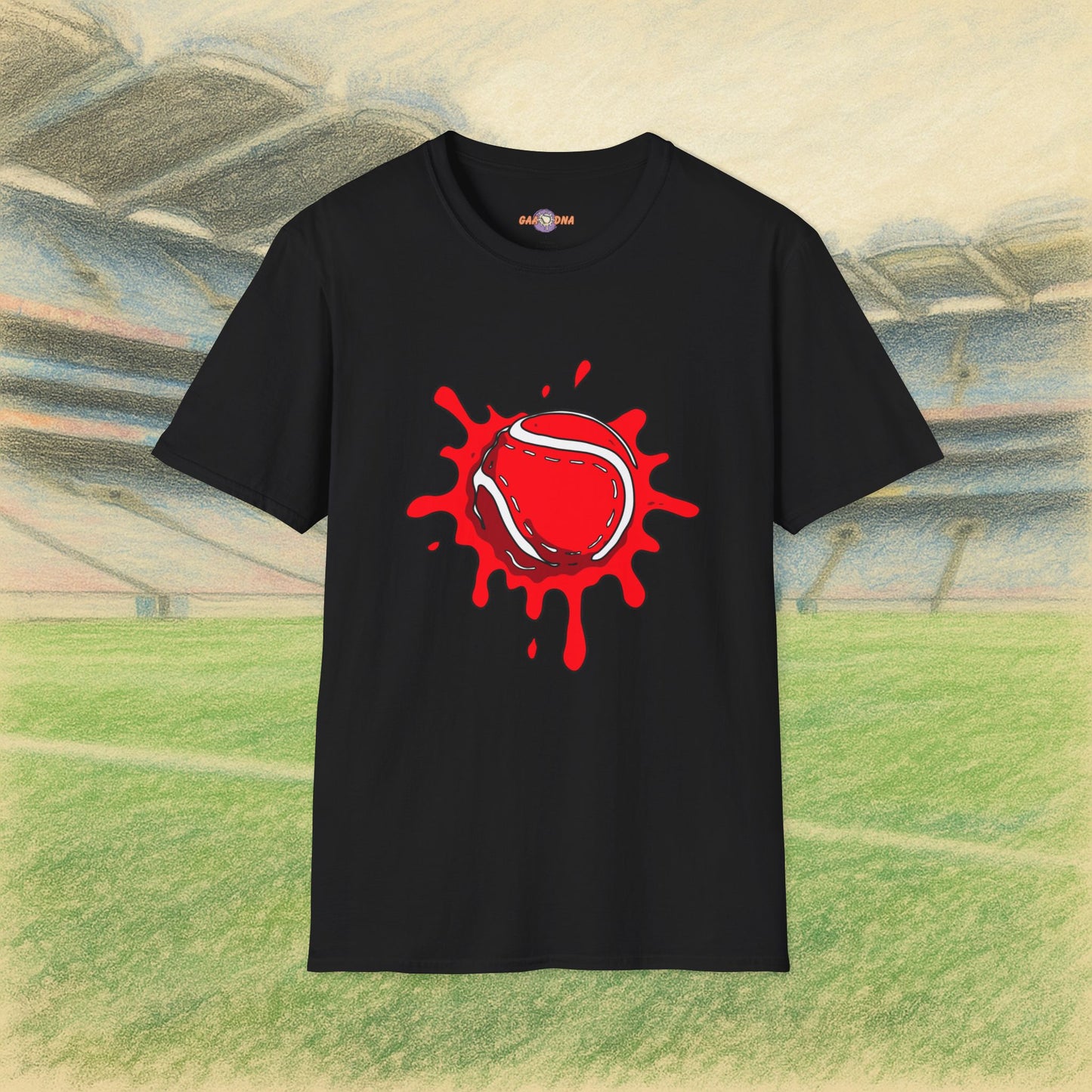 Red & White Sliotar Splat! Tee