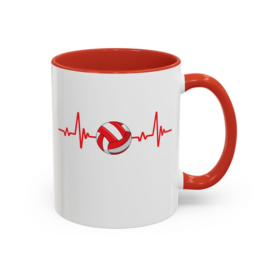 Red & White Gaelic Heartbeat Coffee Mug