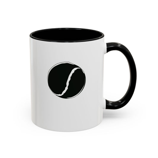 Customise Black & White Sliotar Coffee Mug