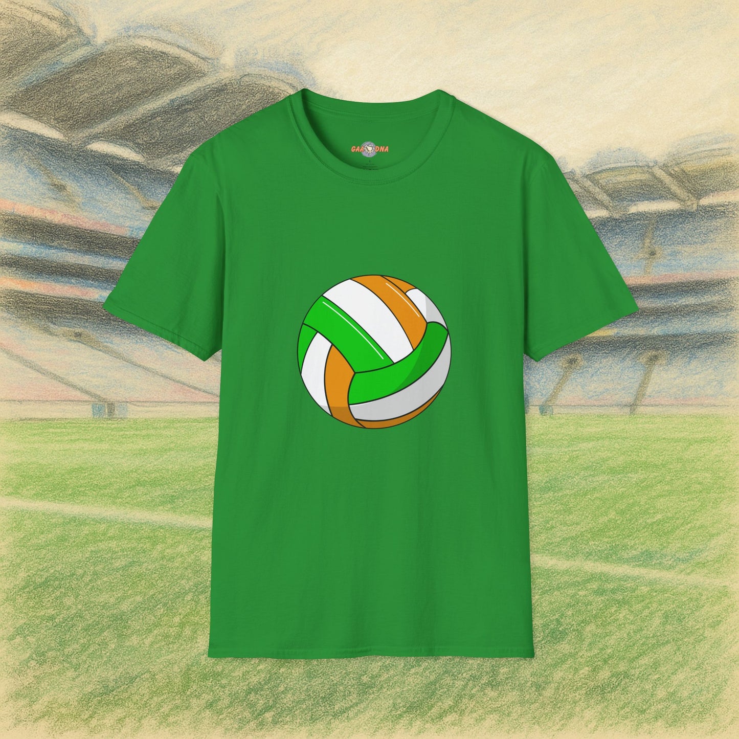 Customise Green, White & Gold Gaelic Football Tee