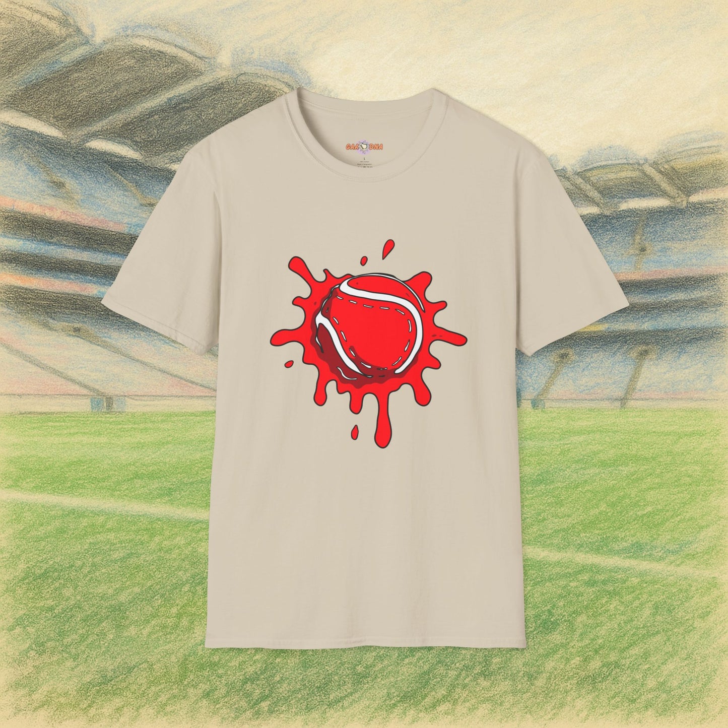 Red & White Sliotar Splat! Tee