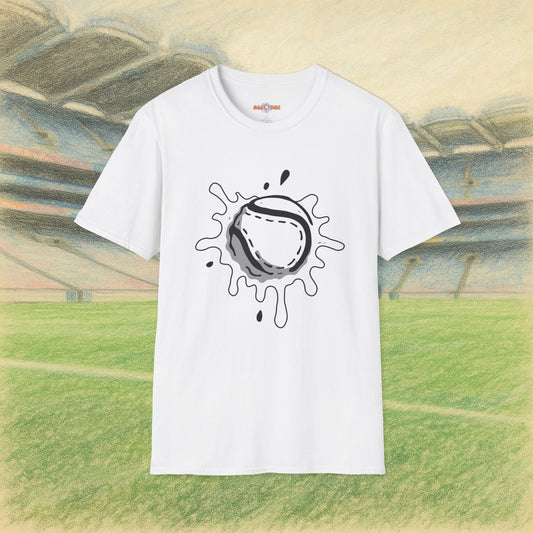 Black & White Sliotar Splat! Tee