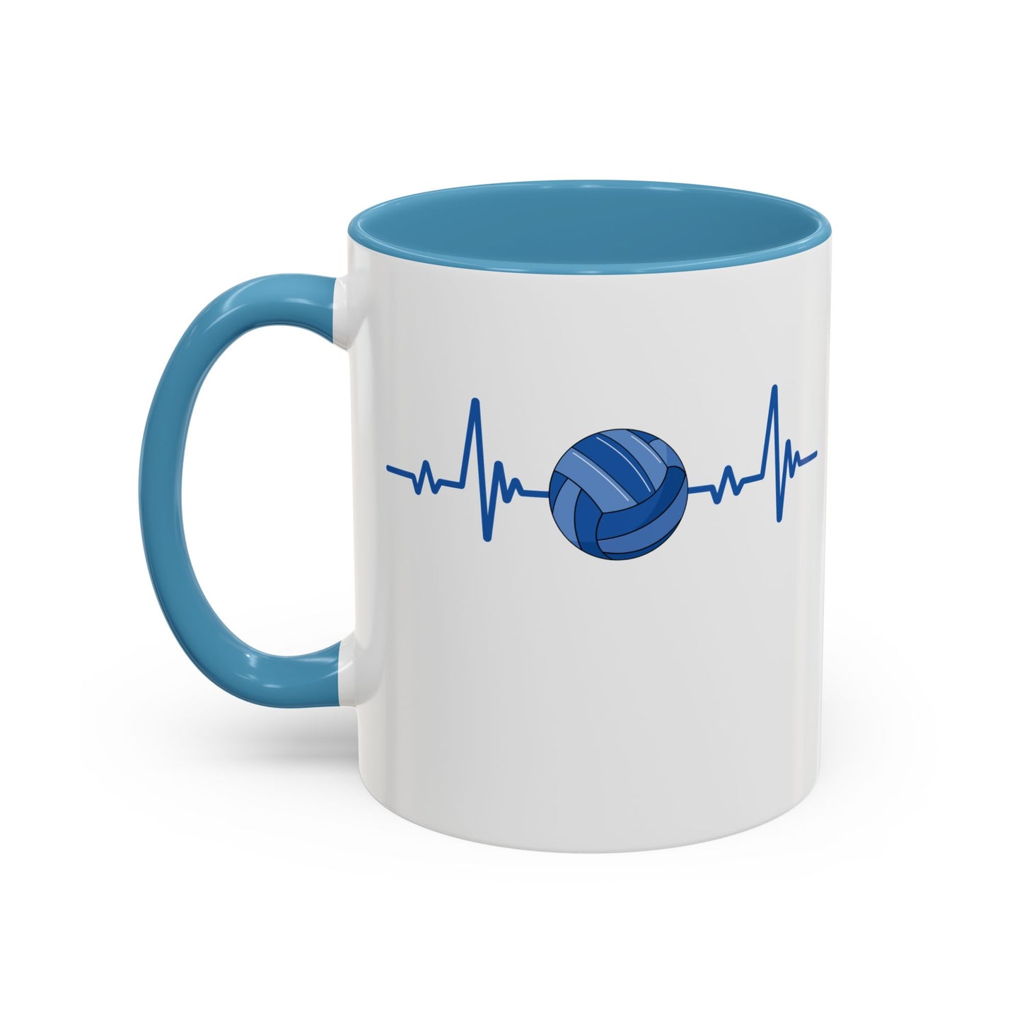 Navy & Blue Gaelic Heartbeat Coffee Mug