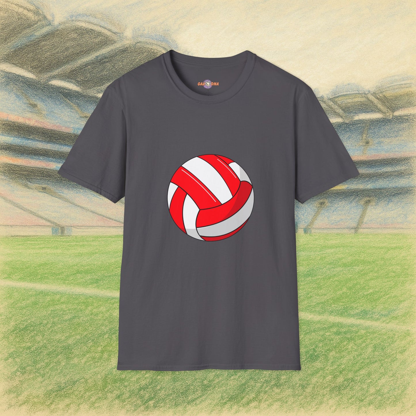 Customise Red & White Gaelic Football Tee