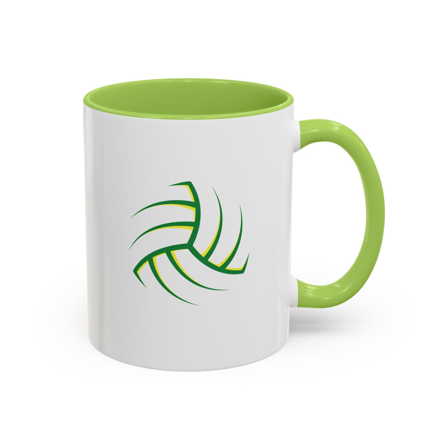 Custom Green & Yellow Gaelic Football  Coffee Mug