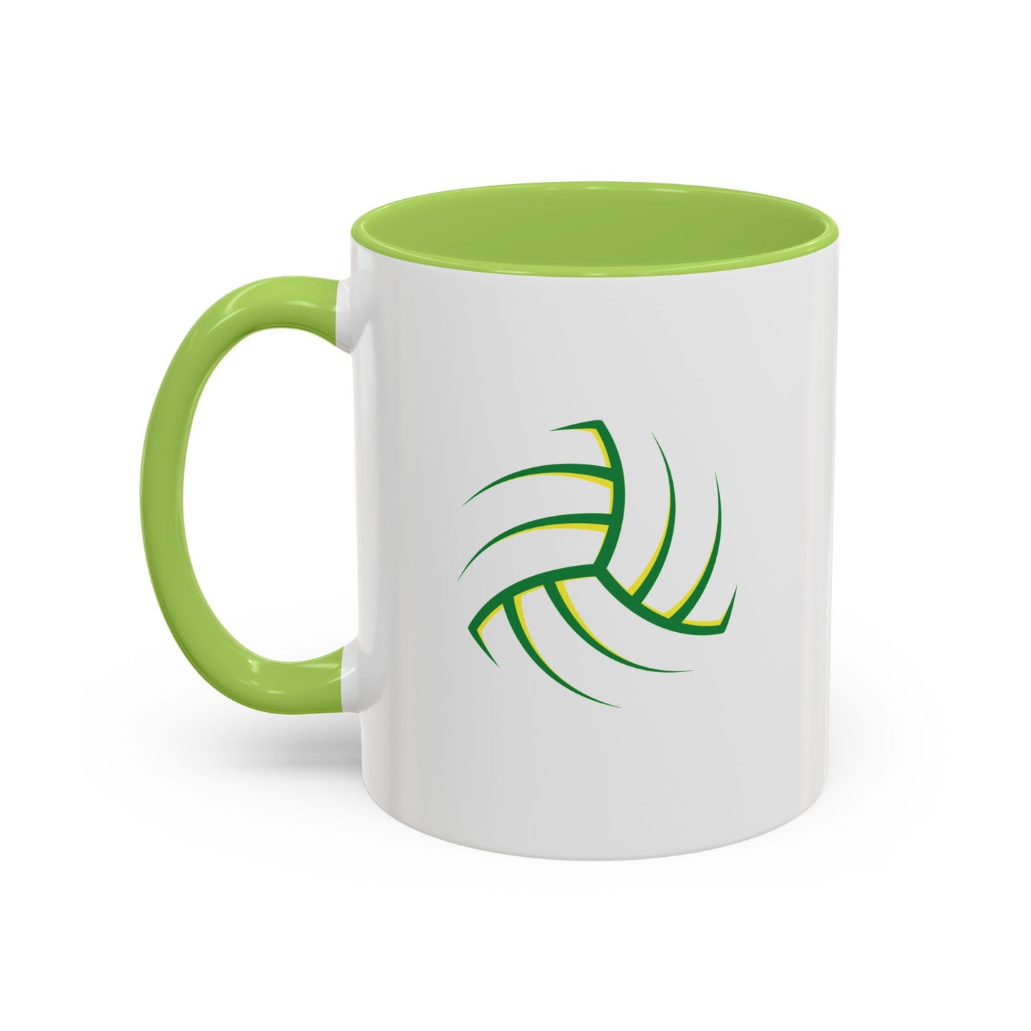 Custom Green & Yellow Gaelic Football  Coffee Mug