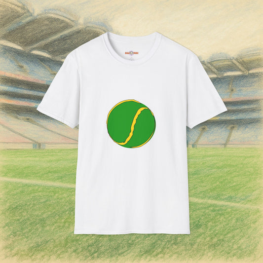 Custom Green & Yellow Sliotar Tee
