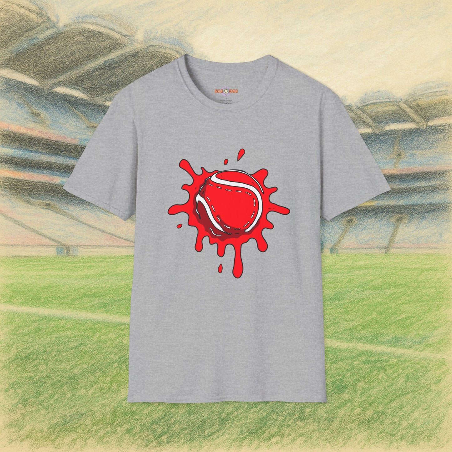 Red & White Sliotar Splat! Tee