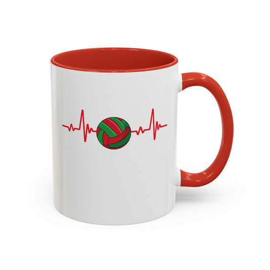 Red & Green Gaelic Heartbeat Coffee Mug