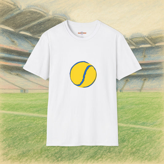 Custom Yellow & Blue Sliotar Tee