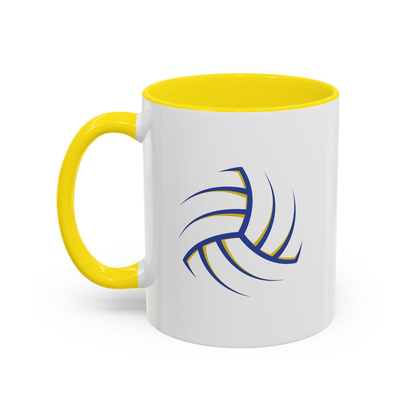 Custom Yellow & Blue Stylish Gaelic Football  Coffee Mug