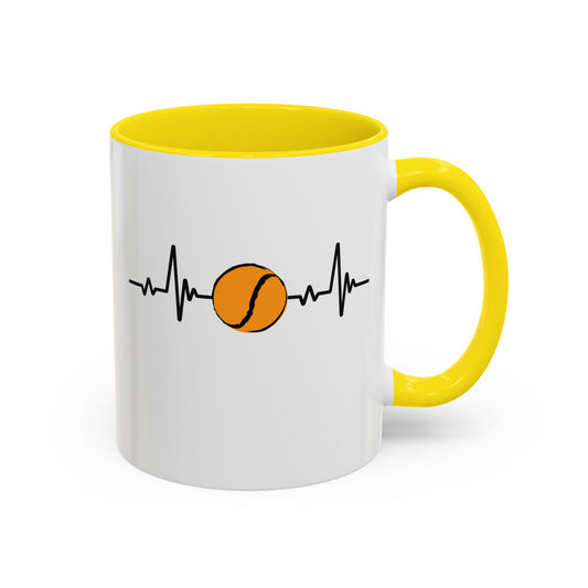Black & Gold Sliotar Heartbeat Coffee Mug