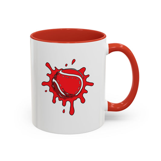 Red & White Sliotar Splat! Coffee Mug