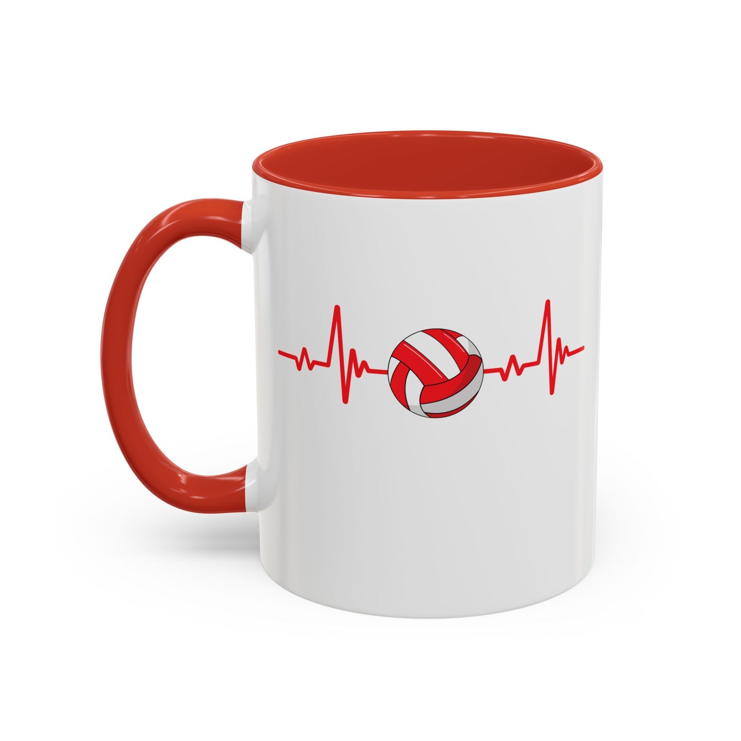 Red & White Gaelic Heartbeat Coffee Mug