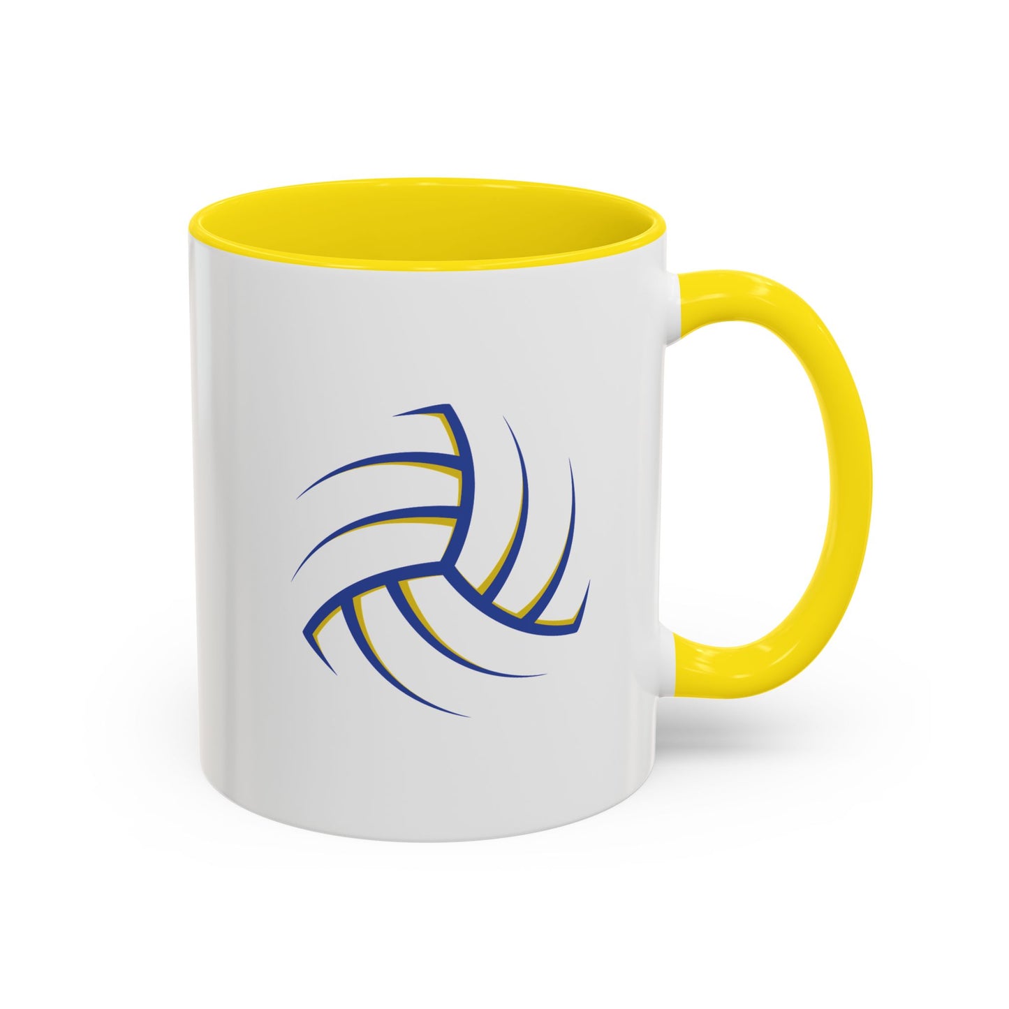 Custom Yellow & Blue Stylish Gaelic Football  Coffee Mug