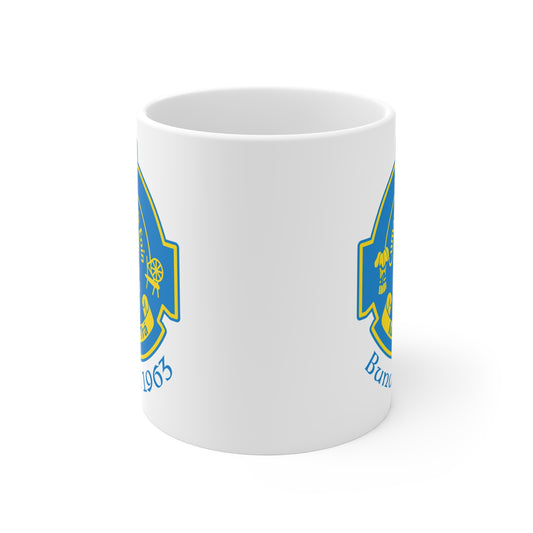 BOSCO Crested 11oz White Mug