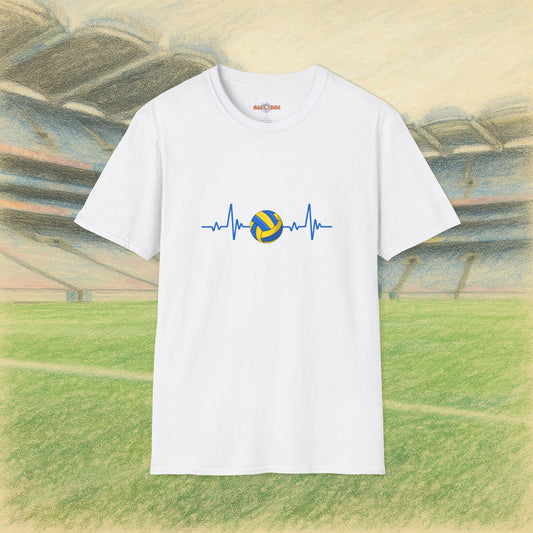 Yellow & Blue Gaelic Heartbeat