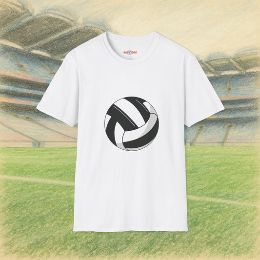 Customise Black & White Gaelic Football Tee