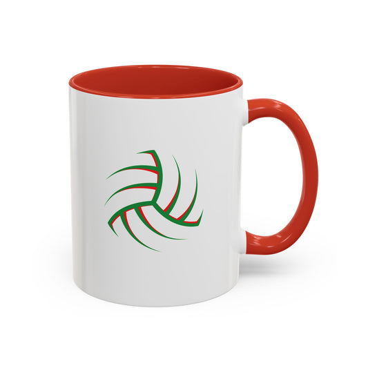 Customise Red & Green Gaelic Football  Coffee Mug
