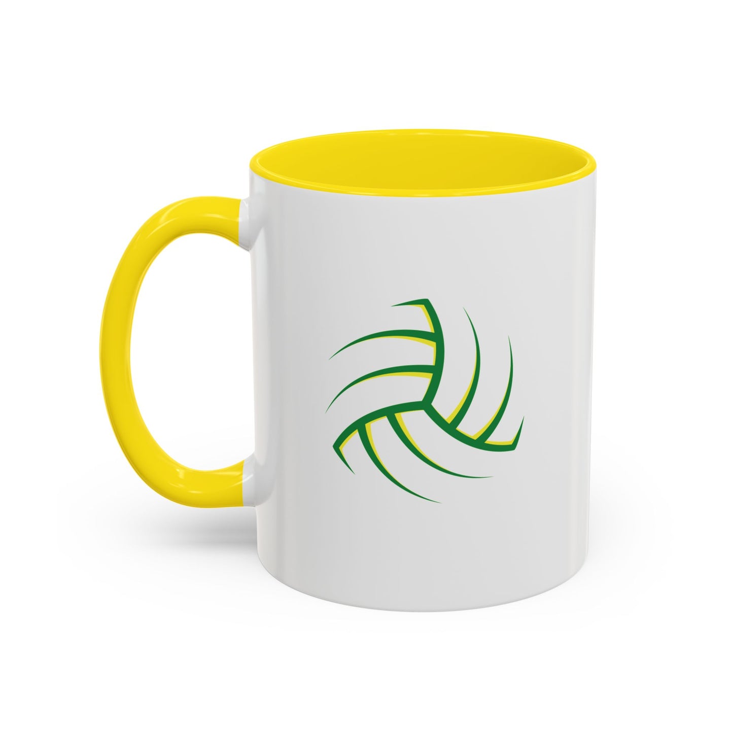 Custom Green & Yellow Gaelic Football  Coffee Mug