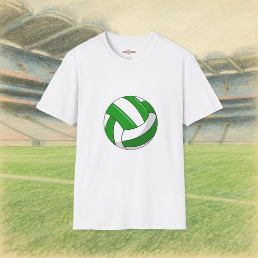 Customise Green & White Gaelic Football Tee