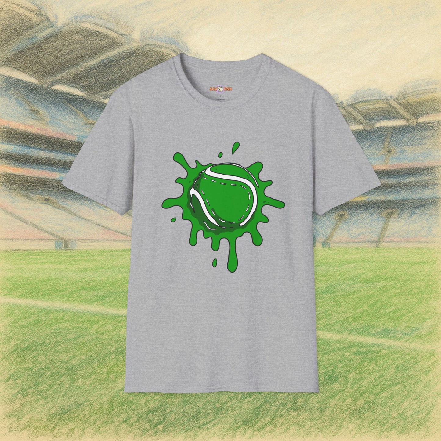 Green & White Sliotar Splat! Tee