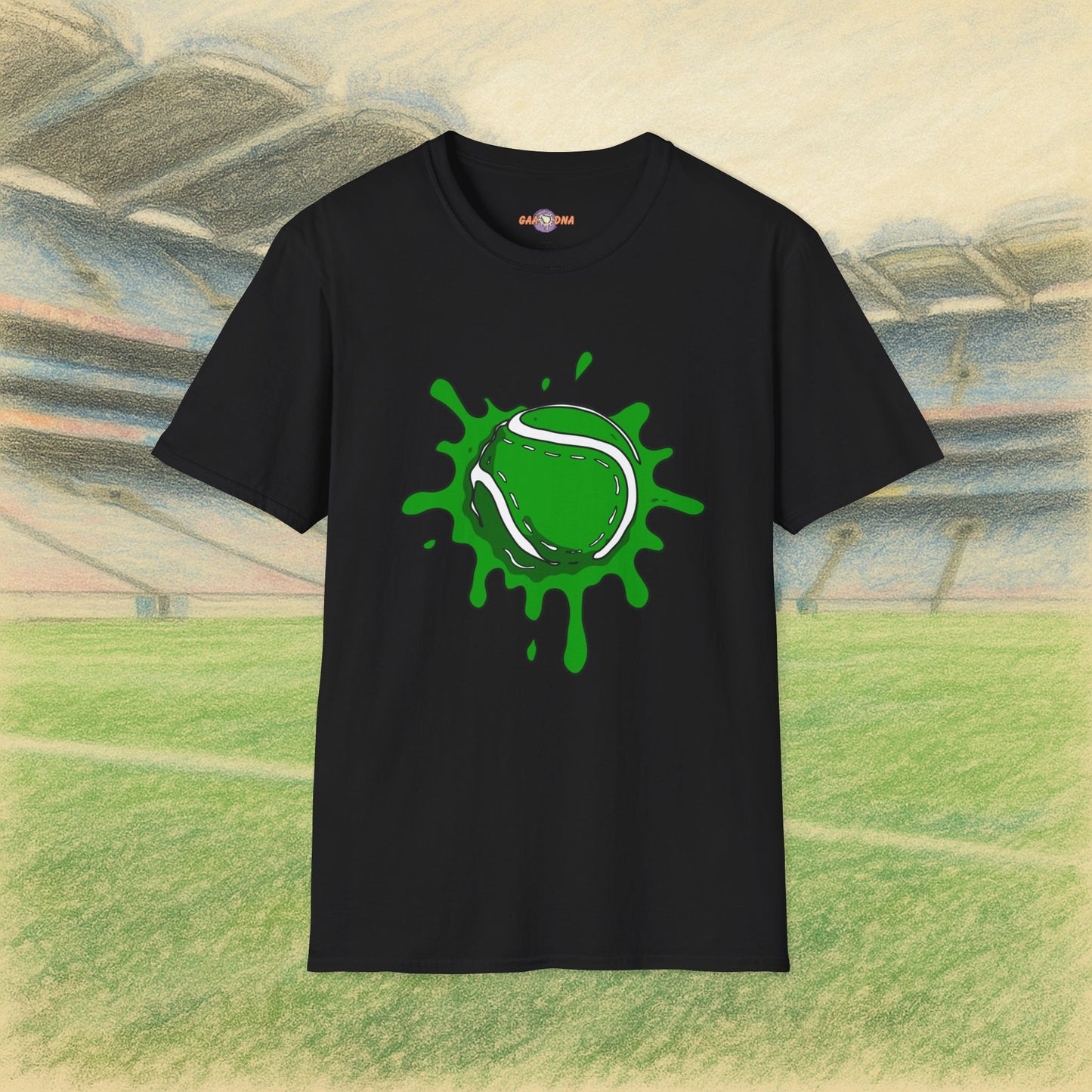Green & White Sliotar Splat! Tee
