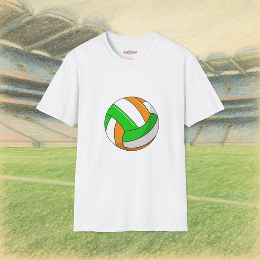 Customise Green, White & Gold Gaelic Football Tee