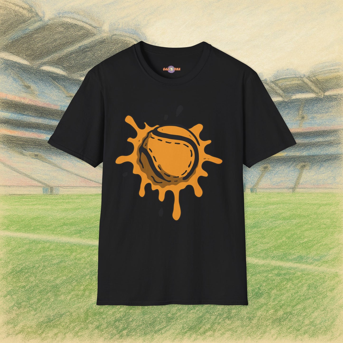 Black & Gold Sliotar Splat! Tee