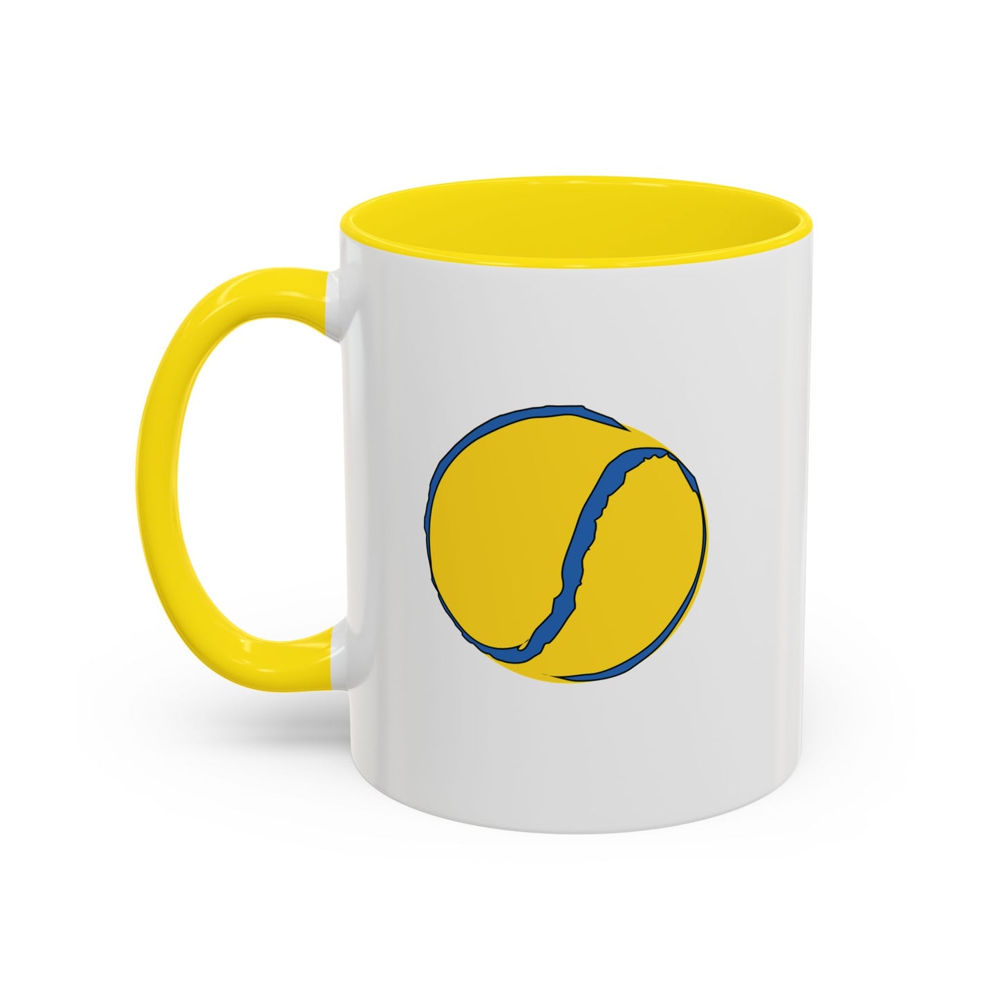 Custom Yellow & Blue Sliotar Coffee Mug