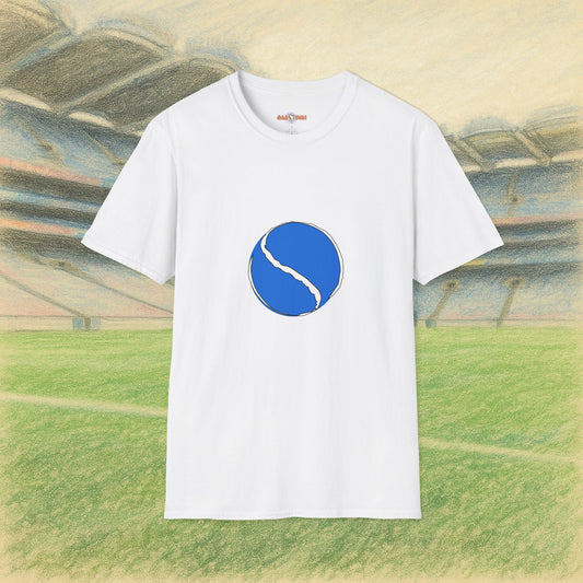 Customise Blue & White Sliotar Tee