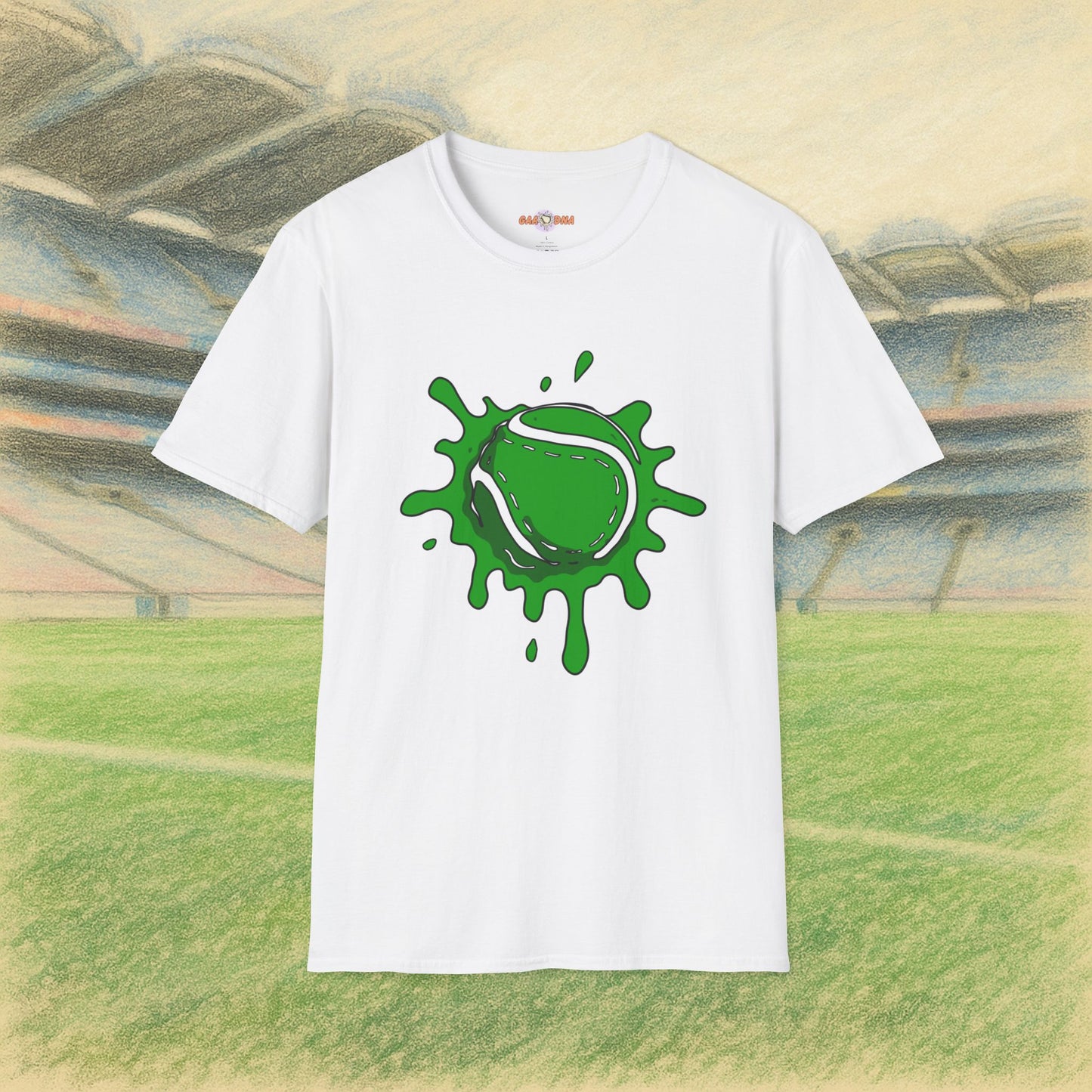 Green & White Sliotar Splat! Tee