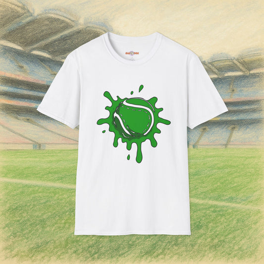 Green & White Sliotar Splat! Tee