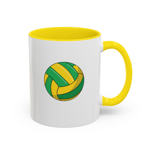 Custom Green & Yellow Gaelic Football Coffee Mug