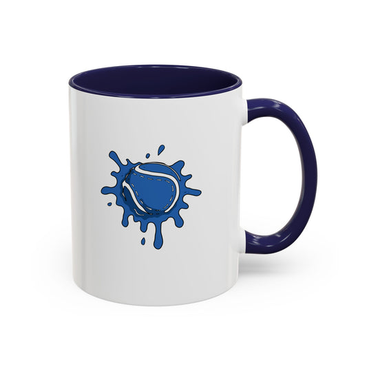 Blue & White Sliotar Splat! Coffee Mug