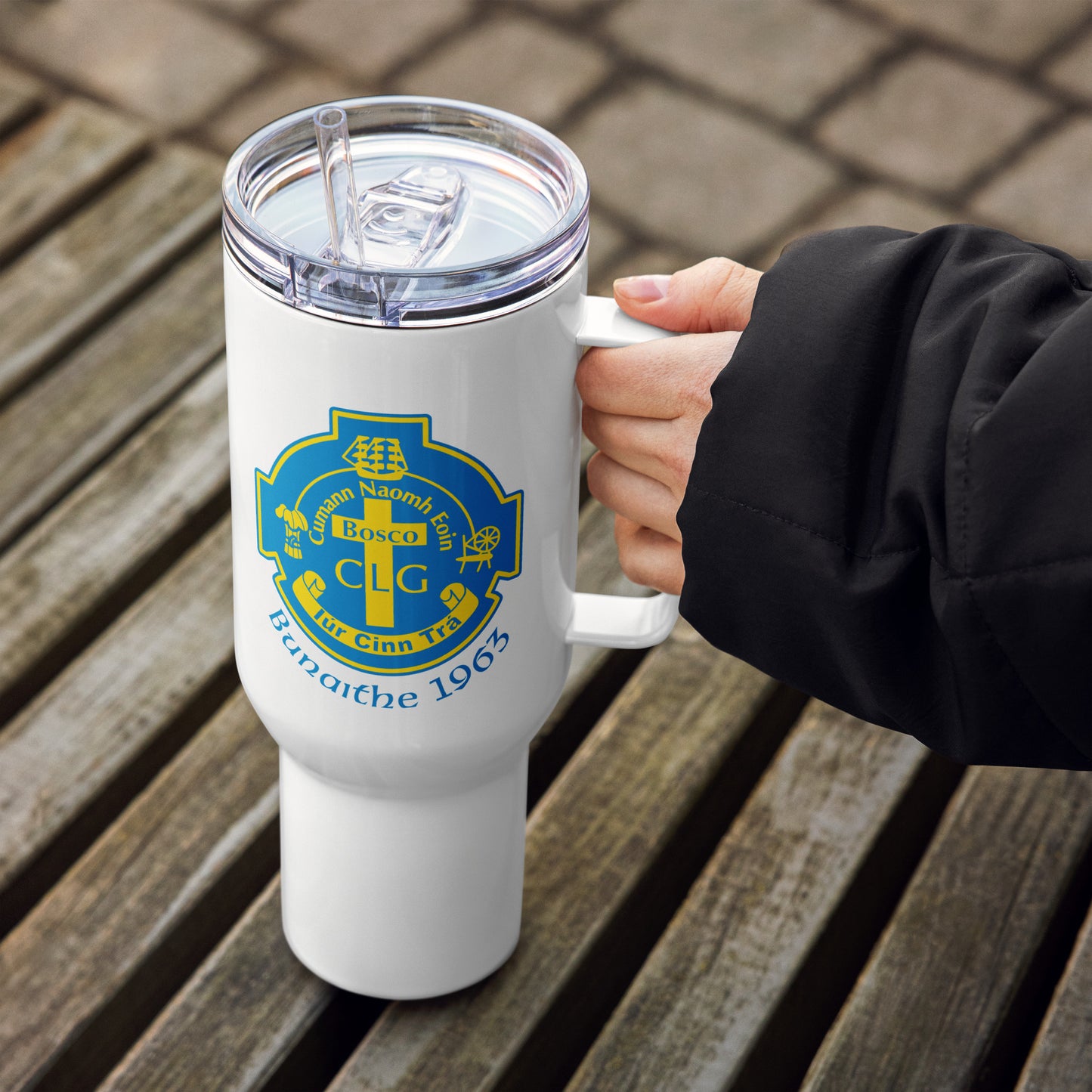 Bosco Travel mug with a handle